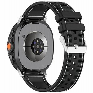 רצועת בד / ניילון מדגם Hybrid Nylon Band מבית LaTera (צבע Black) לשעון חכם מדגם Samsung Galaxy Watch 8 / Samsung Galaxy Watch 8 Classic רצועת בד / ניילון מדגם Hybrid Nylon Band מבית LaTera (צבע Black) לשעון חכם מדגם Samsung Galaxy Watch 8 / Samsung Galaxy Watch 8 Classic