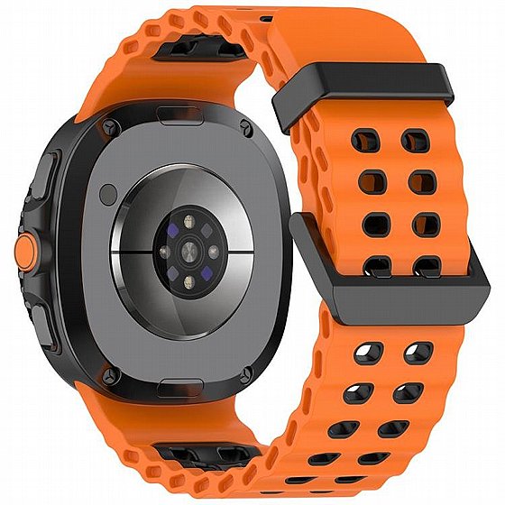 ����� ������� ����  Classic Marine Dual Silicone Band ���� LaTera (��� Orange) ����� ��� ����  Samsung Galaxy Watch 8  / Samsung Galaxy Watch 8 Classic