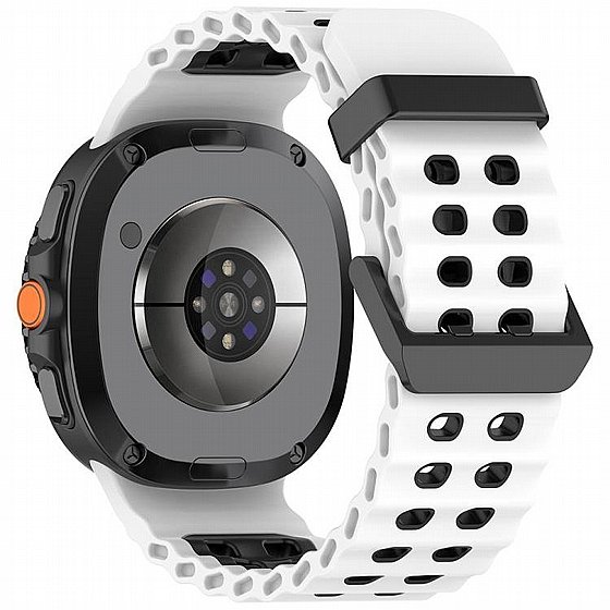 ����� ������� ����  Classic Marine Dual Silicone Band ���� LaTera (��� White) ����� ��� ����  Samsung Galaxy Watch 8  / Samsung Galaxy Watch 8 Classic