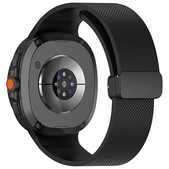 ����� ������� ����  Classic Texture Magnetic Silicone Band ���� LaTera (��� Black) ����� ��� ����  Samsung Galaxy Watch 8  / Samsung Galaxy Watch 8 Classic