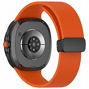 ����� ������� ����  Classic Texture Magnetic Silicone Band ���� LaTera (��� Orange) ����� ��� ����  Samsung Galaxy Watch 8  / Samsung Galaxy Watch 8 Classic