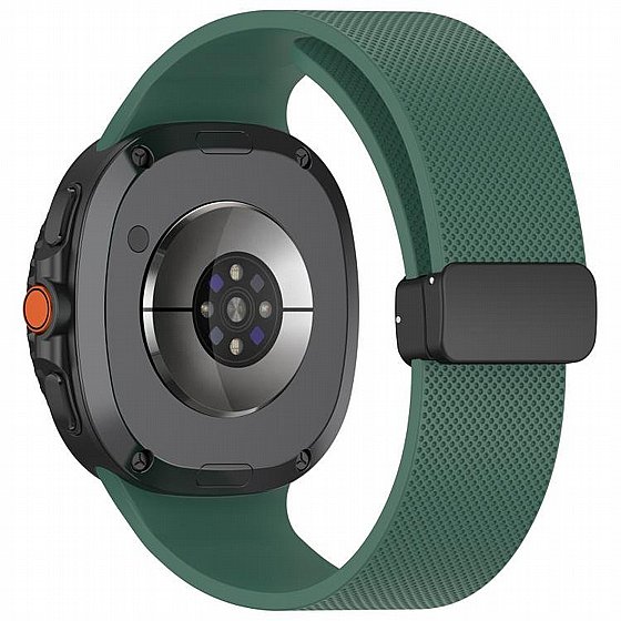 ����� ������� ����  Classic Texture Magnetic Silicone Band ���� LaTera (��� Green) ����� ��� ����  Samsung Galaxy Watch 8  / Samsung Galaxy Watch 8 Classic