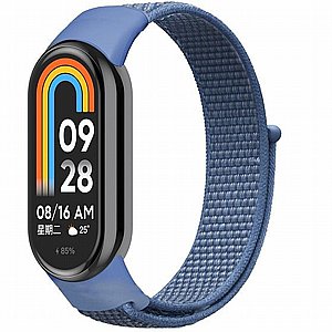 ����� �� / ������ ���� Loop Nylon Band ���� iBands  (��� Blue) ����� ��� ����: Xiaomi Smart Band 8 / Xiaomi Smart Band 9 / Xiaomi Smart Band 10