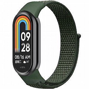 ����� �� / ������ ���� Loop Nylon Band ���� iBands  (��� Green) ����� ��� ����: Xiaomi Smart Band 8 / Xiaomi Smart Band 9 / Xiaomi Smart Band 10
