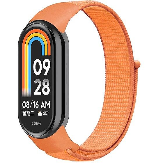 ����� �� / ������ ���� Loop Nylon Band ���� iBands  (��� Orange) ����� ��� ����: Xiaomi Smart Band 8 / Xiaomi Smart Band 9 / Xiaomi Smart Band 10