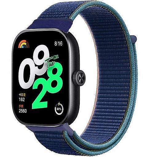 ����� �� / ������ ���� Simple Braided Nylon Band ���� iBands ����� ��� ����: Xiaomi Redmi Watch 4 / Xiaomi Redmi Watch 5 (��� Blue)