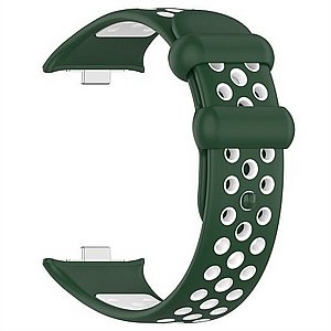 רצועת סיליקון מדגם Sports Solid Color Silicone Band מבית iBands לשעון חכם מדגם: Xiaomi Redmi Watch 4 / Xiaomi Redmi Watch 5 (צבע Green/White) רצועת סיליקון מדגם Sports Solid Color Silicone Band מבית iBands לשעון חכם מדגם: Xiaomi Redmi Watch 4 / Xiaomi Redmi Watch 5 (צבע Green/White)