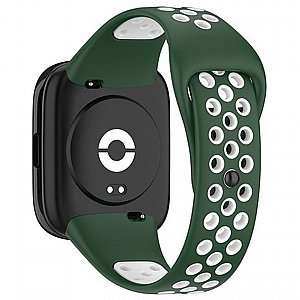 ����� ������� ���� Sports Solid Color Silicone Band ���� iBands ����� ��� ����: Xiaomi Redmi Watch 3 Active (��� Green/White)