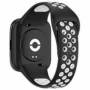 ����� ������� ���� Sports Solid Color Silicone Band ���� iBands ����� ��� ����: Xiaomi Redmi Watch 3 Active (��� Black/White)