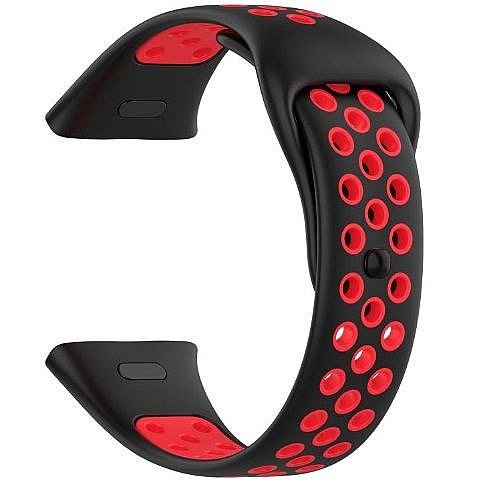 ����� ������� ���� Sports Solid Color Silicone Band ���� iBands ����� ��� ����: Xiaomi Redmi Watch 3 (��� Black/Red)