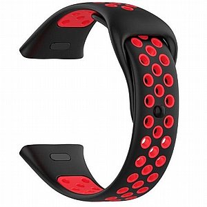 רצועת סיליקון מדגם Sports Solid Color Silicone Band מבית iBands לשעון חכם מדגם: Xiaomi Redmi Watch 3 (צבע Black/Red) רצועת סיליקון מדגם Sports Solid Color Silicone Band מבית iBands לשעון חכם מדגם: Xiaomi Redmi Watch 3 (צבע Black/Red)