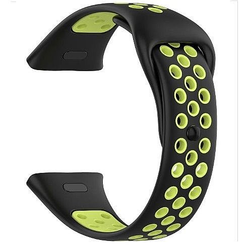 ����� ������� ���� Sports Solid Color Silicone Band ���� iBands ����� ��� ����: Xiaomi Redmi Watch 3 (��� Black/Lime)