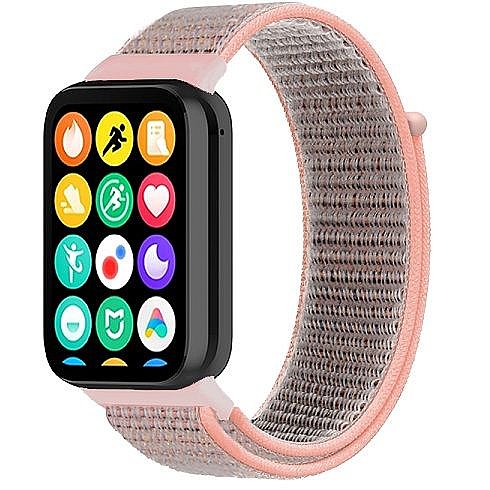 ����� �� / ������ ���� Simple Braided Nylon Band ���� iBands ����� ��� ����: Xiaomi Smart Band 8 Pro / Xiaomi Smart Band 9 Pro (��� Pink)