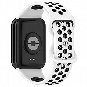רצועת סיליקון מדגם Sports Solid Color Silicone Band מבית iBands לשעון חכם מדגם: Xiaomi Smart Band 8 Pro / Xiaomi Smart Band 9 Pro (צבע White/Black) רצועת סיליקון מדגם Sports Solid Color Silicone Band מבית iBands לשעון חכם מדגם: Xiaomi Smart Band 8 Pro / Xiaomi Smart Band 9 Pro (צבע White/Black)