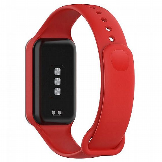 ����� ������� ���� Solid Color Silicone Band ���� LaTera ����� ��� ����: Xiaomi Smart Band 8 Active (��� Red)
