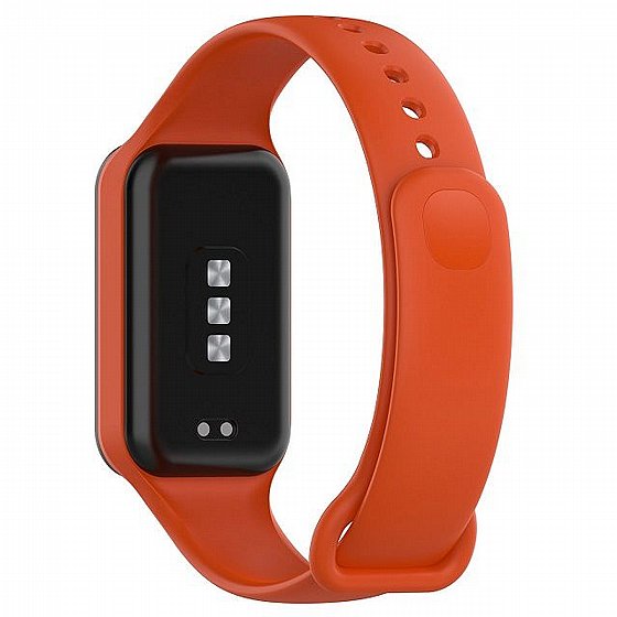 ����� ������� ���� Solid Color Silicone Band ���� LaTera ����� ��� ����: Xiaomi Smart Band 8 Active (��� Orange)