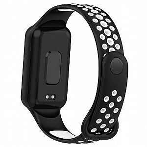 רצועת סיליקון מדגם Sports Solid Color Silicone Band מבית LaTera לשעון חכם מדגם: Xiaomi Smart Band 8 Active (צבע Black/White) רצועת סיליקון מדגם Sports Solid Color Silicone Band מבית LaTera לשעון חכם מדגם: Xiaomi Smart Band 8 Active (צבע Black/White)
