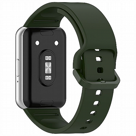 ����� ������� ���� Solid Color Silicone Band ���� iBands ����� ��� ����: Samsung Galaxy Fit 3 (��� Dark Green)