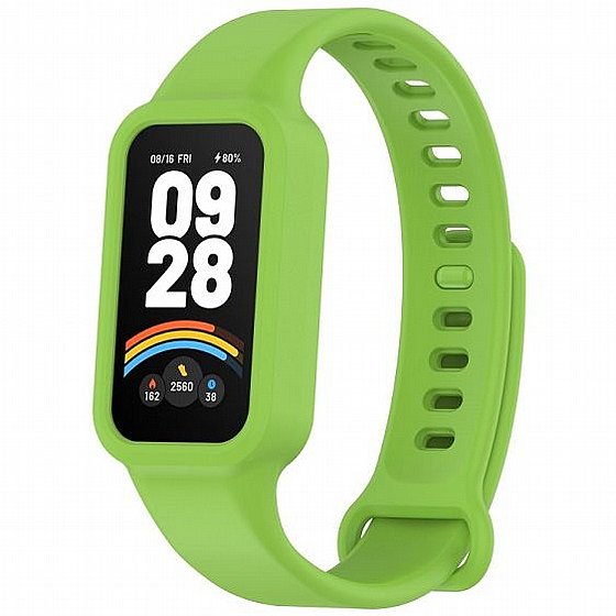 ����� ������� ���� Solid Color Silicone Band ���� LaTera ����� ��� ����: Xiaomi Smart Band 9 Active (��� Fluorescent Green)