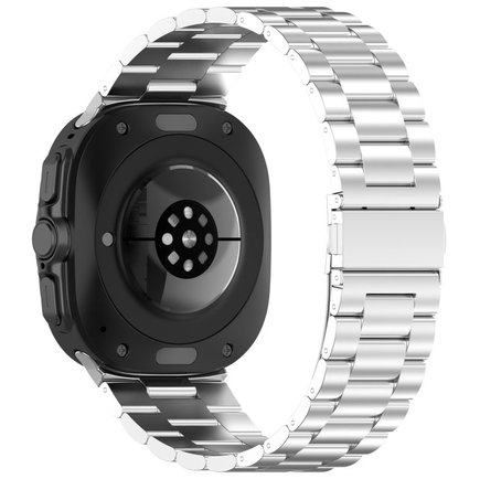 ����� ���� ���� Three Straps Steel Band ���� iBands (��� Silver) ����� ��� ����  Samsung Galaxy Watch Ultra / Watch Ultra 2025