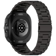 רצועת מתכת מדגם Three Straps Steel Band מבית iBands (צבע Black) לשעון חכם מדגם Samsung Galaxy Watch Ultra / Watch Ultra 2025 רצועת מתכת מדגם Three Straps Steel Band מבית iBands (צבע Black) לשעון חכם מדגם Samsung Galaxy Watch Ultra / Watch Ultra 2025