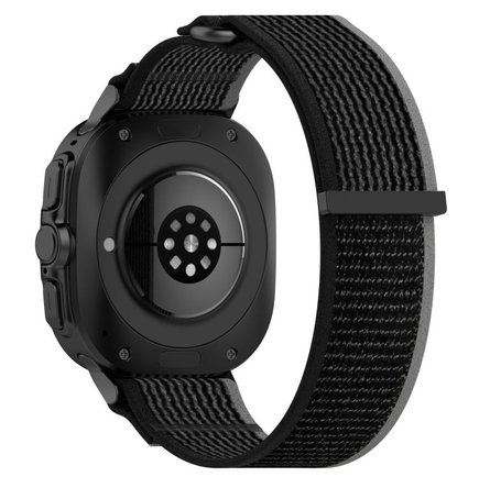 ����� �� / ������ ���� Fastener Loop Nylon Band ���� iBands (��� Black)  ����� ��� ����  Samsung Galaxy Watch Ultra / Watch Ultra 2025