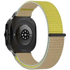 רצועת בד / ניילון מדגם Simple Braided Nylon Band מבית iBands (צבע Khaki Yellow) לשעון חכם מדגם Samsung Galaxy Watch Ultra / Watch Ultra 2025 רצועת בד / ניילון מדגם Simple Braided Nylon Band מבית iBands (צבע Khaki Yellow) לשעון חכם מדגם Samsung Galaxy Watch Ultra / Watch Ultra 2025
