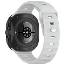 ����� ������� ����  Solid Color Reverse Buckle Silicone Band ���� iBands (��� Gray)  ����� ��� ����  Samsung Galaxy Watch Ultra / Watch Ultra 2025