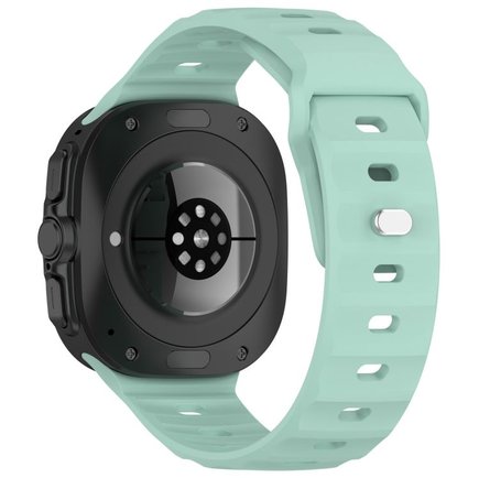 ����� ������� ����  Solid Color Reverse Buckle Silicone Band ���� iBands (��� Cyan)  ����� ��� ����  Samsung Galaxy Watch Ultra / Watch Ultra 2025