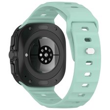רצועת סיליקון מדגם Solid Color Reverse Buckle Silicone Band מבית iBands (צבע Cyan) לשעון חכם מדגם Samsung Galaxy Watch Ultra / Watch Ultra 2025 רצועת סיליקון מדגם Solid Color Reverse Buckle Silicone Band מבית iBands (צבע Cyan) לשעון חכם מדגם Samsung Galaxy Watch Ultra / Watch Ultra 2025