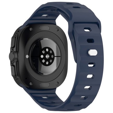 ����� ������� ����  Solid Color Reverse Buckle Silicone Band ���� iBands (��� Dark Blue)  ����� ��� ����  Samsung Galaxy Watch Ultra / Watch Ultra 2025