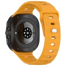 רצועת סיליקון מדגם Solid Color Reverse Buckle Silicone Band מבית iBands (צבע Yellow) לשעון חכם מדגם Samsung Galaxy Watch Ultra / Watch Ultra 2025 רצועת סיליקון מדגם Solid Color Reverse Buckle Silicone Band מבית iBands (צבע Yellow) לשעון חכם מדגם Samsung Galaxy Watch Ultra / Watch Ultra 2025