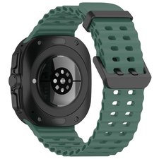 רצועת סיליקון מדגם Ocean Hole Dual Buckle Silicone Band מבית iBands (צבע Green) לשעון חכם מדגם Samsung Galaxy Watch Ultra / Watch Ultra 2025 רצועת סיליקון מדגם Ocean Hole Dual Buckle Silicone Band מבית iBands (צבע Green) לשעון חכם מדגם Samsung Galaxy Watch Ultra / Watch Ultra 2025