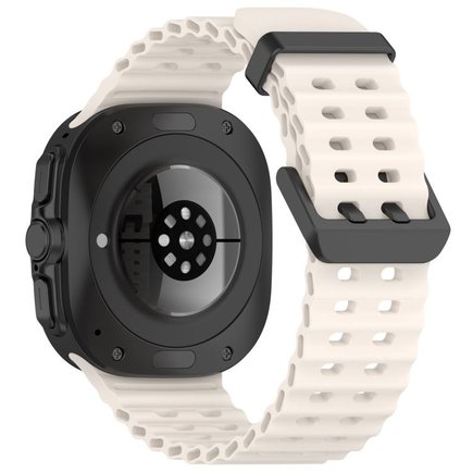����� ������� ����  Ocean Hole Dual Buckle Silicone Band ���� iBands (��� Starlight)  ����� ��� ����  Samsung Galaxy Watch Ultra / Watch Ultra 2025