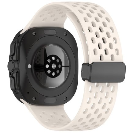 ����� ������� ����  Hole Magnetic Folding Buckle Silicone Band ���� iBands (��� Starlight)  ����� ��� ����  Samsung Galaxy Watch Ultra / Watch Ultra 2025