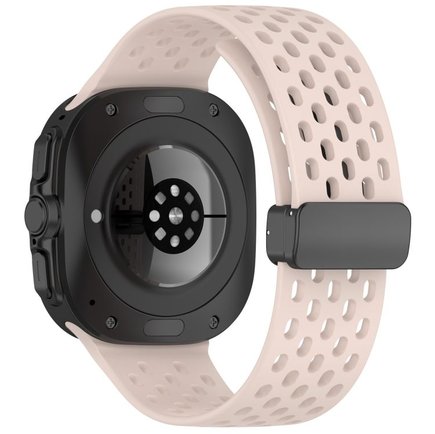 ����� ������� ����  Hole Magnetic Folding Buckle Silicone Band ���� iBands (��� Pink)  ����� ��� ����  Samsung Galaxy Watch Ultra / Watch Ultra 2025