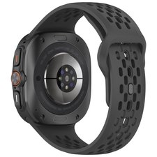 ����� ������� ����  Reverse Buckle Silicone Band ���� iBands (��� Black)  ����� ��� ����  Samsung Galaxy Watch Ultra / Watch Ultra 2025
