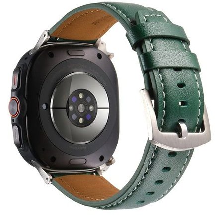 ����� ��� ���� Genuine Leather Band ���� iBands (���  Green)  ����� ��� ����  Samsung Galaxy Watch Ultra / Watch Ultra 2025