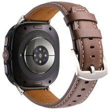 רצועת עור מדגם Genuine Leather Band מבית iBands (צבע Brown) לשעון חכם מדגם Samsung Galaxy Watch Ultra / Watch Ultra 2025 רצועת עור מדגם Genuine Leather Band מבית iBands (צבע Brown) לשעון חכם מדגם Samsung Galaxy Watch Ultra / Watch Ultra 2025