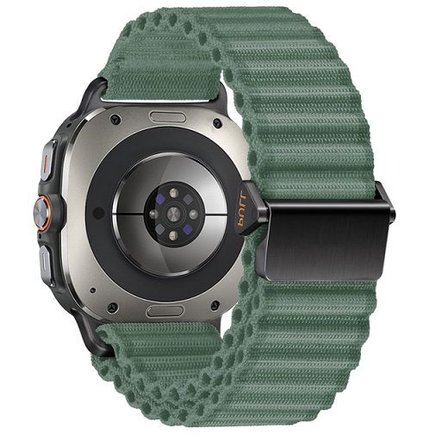����� �� / ������ ���� Ocean Style Nylon Band ���� iBands (��� Green)  ����� ��� ����  Samsung Galaxy Watch Ultra / Watch Ultra 2025
