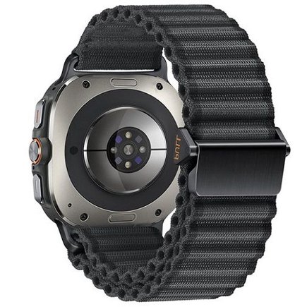 ����� �� / ������ ���� Ocean Style Nylon Band ���� iBands (��� Black)  ����� ��� ����  Samsung Galaxy Watch Ultra / Watch Ultra 2025