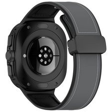 רצועת עור מדגם Magnetic Folding Buckle Leather Band מבית iBands (צבע Gray) לשעון חכם מדגם Samsung Galaxy Watch Ultra / Watch Ultra 2025 רצועת עור מדגם Magnetic Folding Buckle Leather Band מבית iBands (צבע Gray) לשעון חכם מדגם Samsung Galaxy Watch Ultra / Watch Ultra 2025