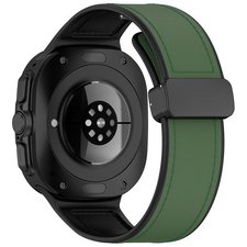 רצועת עור מדגם Magnetic Folding Buckle Leather Band מבית iBands (צבע Green) לשעון חכם מדגם Samsung Galaxy Watch Ultra / Watch Ultra 2025 רצועת עור מדגם Magnetic Folding Buckle Leather Band מבית iBands (צבע Green) לשעון חכם מדגם Samsung Galaxy Watch Ultra / Watch Ultra 2025