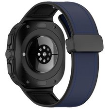 רצועת עור מדגם Magnetic Folding Buckle Leather Band מבית iBands (צבע Blue) לשעון חכם מדגם Samsung Galaxy Watch Ultra / Watch Ultra 2025 רצועת עור מדגם Magnetic Folding Buckle Leather Band מבית iBands (צבע Blue) לשעון חכם מדגם Samsung Galaxy Watch Ultra / Watch Ultra 2025