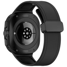 רצועת עור מדגם Magnetic Folding Buckle Leather Band מבית iBands (צבע Black) לשעון חכם מדגם Samsung Galaxy Watch Ultra / Watch Ultra 2025 רצועת עור מדגם Magnetic Folding Buckle Leather Band מבית iBands (צבע Black) לשעון חכם מדגם Samsung Galaxy Watch Ultra / Watch Ultra 2025
