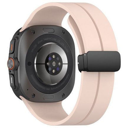 ����� ������� ���� Magnetic Folding Buckle Silicone Band ���� iBands (��� Pink)  ����� ��� ����  Samsung Galaxy Watch Ultra / Watch Ultra 2025