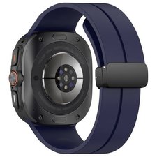 רצועת סיליקון מדגם Magnetic Folding Buckle Silicone Band מבית iBands (צבע Midnight Blue) לשעון חכם מדגם Samsung Galaxy Watch Ultra / Watch Ultra 2025 רצועת סיליקון מדגם Magnetic Folding Buckle Silicone Band מבית iBands (צבע Midnight Blue) לשעון חכם מדגם Samsung Galaxy Watch Ultra / Watch Ultra 2025