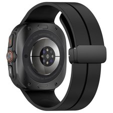 רצועת סיליקון מדגם Magnetic Folding Buckle Silicone Band מבית iBands (צבע Black) לשעון חכם מדגם Samsung Galaxy Watch Ultra / Watch Ultra 2025 רצועת סיליקון מדגם Magnetic Folding Buckle Silicone Band מבית iBands (צבע Black) לשעון חכם מדגם Samsung Galaxy Watch Ultra / Watch Ultra 2025