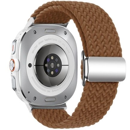 ����� �� / ������ ���� Loop Magnetic Buckle Nylon Band ���� iBands (��� Brown)  ����� ��� ����  Samsung Galaxy Watch Ultra / Watch Ultra 2025