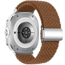 ����� �� / ������ ���� Loop Magnetic Buckle Nylon Band ���� iBands (��� Brown)  ����� ��� ����  Samsung Galaxy Watch Ultra / Watch Ultra 2025